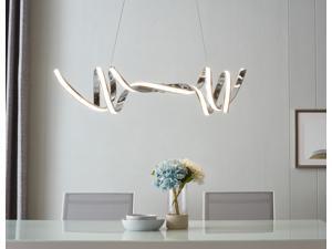 Chrome LED Athens Chandelier- Max Hanging Length 10 Feet- 4000K Light- Dimmable Chrome LED Athens Chandelier- Max Hanging Length 10 Feet- 4000K Light- Dimmable