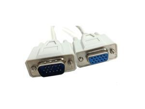 Micro Connectors, Inc. 10 feet SVGA Monitor Extension 1024 x768 Cable HD15 M/F (M05-110A) Micro Connectors, Inc. 10 feet SVGA Monitor Extension 1024 x768 Cable HD15 M/F (M05-110A)