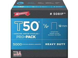 3 Pk Arrow T50 High-Quality Pro-Pack Heavy-Duty Staple, 1/2" Length (5000-Pack) 3 Pk Arrow T50 High-Quality Pro-Pack Heavy-Duty Staple, 1/2" Length (5000-Pack)