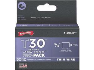 6 Pk Arrow T30 High-Performance Pro-Pack Thin Wire Staple, 5/16 In. (5040-Pack) 6 Pk Arrow T30 High-Performance Pro-Pack Thin Wire Staple, 5/16 In. (5040-Pack)