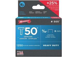 24 Pk Arrow T50 High-Performance Heavy-Duty Staple, 5/16 In. Length (1250-Pack) 24 Pk Arrow T50 High-Performance Heavy-Duty Staple, 5/16 In. Length (1250-Pack)