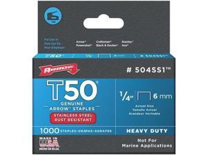 3 Pk Best Arrow T50 Heavy-Duty Stainless Steel Staple, 1/4" Length (1000-Pack) 3 Pk Best Arrow T50 Heavy-Duty Stainless Steel Staple, 1/4" Length (1000-Pack)