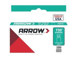 30 Pk Arrow T20 High-Quality Performance Staple, 5/16 In. Length (1000-Pack) 30 Pk Arrow T20 High-Quality Performance Staple, 5/16 In. Length (1000-Pack)