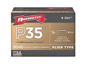 3 Pk Arrow P35 High-Performance Plier Type Staple, 1/4 In. Length (5040-Pack) 3 Pk Arrow P35 High-Performance Plier Type Staple, 1/4 In. Length (5040-Pack)