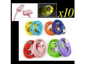 10X 3FT USB 30PIN RED CABLE DATA CHARGER FOR GALAXY TAB 7.0 PLUS 8.9 10.1 