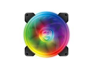 Cougar Hydraulic Vortex RGB SPB 120 mm PMW HDB Cooling Fan with addressable RGB and Omnidirectional Lighting Cougar Hydraulic Vortex RGB SPB 120 mm PMW HDB Cooling Fan with addressable RGB and Omnidirectional Lighting