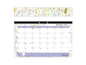 Brownline Monthly Colorful Desk Pad, English- Spring (C195114-19) Brownline Monthly Colorful Desk Pad, English- Spring (C195114-19)