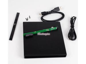 External USB Slim Case Enclosure for 9.5mm SATA Laptop Tray Load CD DVD Drive External USB Slim Case Enclosure for 9.5mm SATA Laptop Tray Load CD DVD Drive
