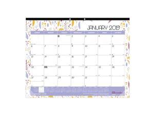 Brownline Monthly Colorful Desk Pad, English, 22 x 17 inches, Spring (C194114-19) Brownline Monthly Colorful Desk Pad, English, 22 x 17 inches, Spring (C194114-19)