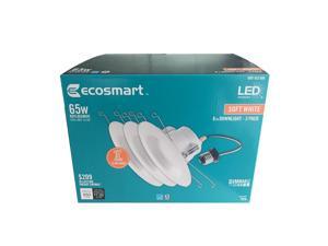EcoSmart DL-N34A11FR1-27 5 in. and 6 in. White Integrated LED Recessed Trim 3PK EcoSmart DL-N34A11FR1-27 5 in. and 6 in. White Integrated LED Recessed Trim 3PK