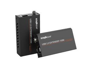 BZBGEAR USB 2.0 Extender Over a Single Cat.X Cable up to 330ft BG-USB-LR100