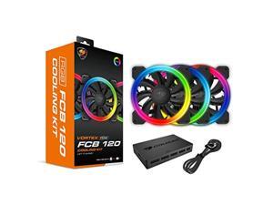Cougar Hydraulic Vortex RGB FCB 120 mm Cooling Kit Included COUGAR Core Box C with Tri-Directional Lighting, RGB Effects and Motherboard Sync (3 Pack) Cougar Hydraulic Vortex RGB FCB 120 mm Cooling Kit Included COUGAR Core Box C with Tri-Directional Lighting, RGB Effects and Motherboard Sync (3 Pack)