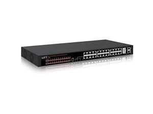 UTT S1242P 24-Port Internet Unmanaged PoE Switch with(24 PoE Port | 2 Gigabit Ethernet Uplinks Ports)– 260W – 802.3af/at – for IP Camera & AP UTT S1242P 24-Port Internet Unmanaged PoE Switch with(24 PoE Port | 2 Gigabit Ethernet Uplinks Ports)– 260W – 802.3af/at – for IP Camera & AP