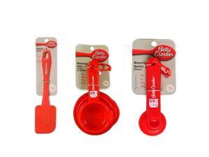 Betty Crocker Silicone Spatula, Measuring cups - 4pcs, and Measurig Spoons - 4pcs (9 Piece Set) Betty Crocker Silicone Spatula, Measuring cups - 4pcs, and Measurig Spoons - 4pcs (9 Piece Set)