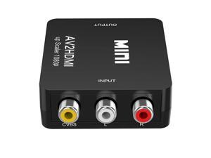 RCA to HDMI,AV to HDMI Converter,ABLEWE 1080P Mini RCA Composite CVBS Video Audio Converter Adapter Supporting PAL/NTSC for TV/PC/ PS3/ STB/Xbox VHS/VCR/Blue-Ray DVD Players RCA to HDMI,AV to HDMI Converter,ABLEWE 1080P Mini RCA Composite CVBS Video Audio Converter Adapter Supporting PAL/NTSC for TV/PC/ PS3/ STB/Xbox VHS/VCR/Blue-Ray DVD Players