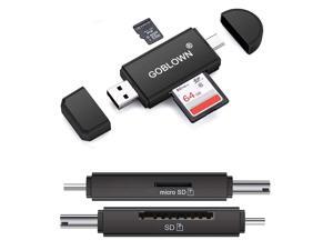 Goblown USB SD Card Reader,OTG Adapter,Micro SD Card Reader/USB 2.0 Cardreader/TF, SD, Microsd, SDXC, SDHC, MMC, RS-MMC, Micro SDXC, Micro SDHC, UHS-I Camera Reader for PC & Laptop & Smart Phones Goblown USB SD Card Reader,OTG Adapter,Micro SD Card Reader/USB 2.0 Cardreader/TF, SD, Microsd, SDXC, SDHC, MMC, RS-MMC, Micro SDXC, Micro SDHC, UHS-I Camera Reader for PC & Laptop & Smart Phones