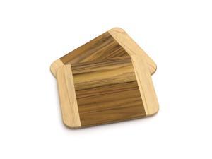 Lipper International 7249 Two-Tone Teak Wood Cutting Boards, Set of 2, Small, 7-3/4" x 6" x 3/4" Lipper International 7249 Two-Tone Teak Wood Cutting Boards, Set of 2, Small, 7-3/4" x 6" x 3/4"