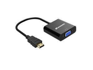 HDMI to VGA 1080P HDMI Male to VGA Female Video Converter Adapter Cable for PC Laptop HDTV Projectors and Other HDMI Input Devices