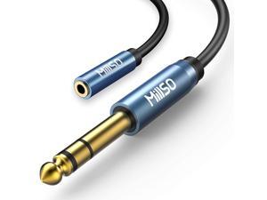 MillSO 1/4 to 3.5mm Headphone Adapter TRS 6.35mm 1/4 Male to 3.5mm 1/8 Female Stereo Jack Audio Adapter for Amplifiers, Guitar, Keyboard Piano, Home Theater, Mixing Console, Headphones - 12inch/30CM MillSO 1/4 to 3.5mm Headphone Adapter TRS 6.35mm 1/4 Male to 3.5mm 1/8 Female Stereo Jack Audio Adapter for Amplifiers, Guitar, Keyboard Piano, Home Theater, Mixing Console, Headphones - 12inch/30CM