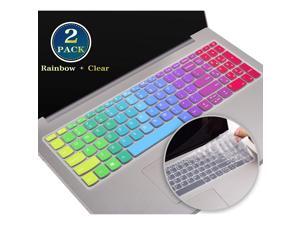 2 Pack Silicone Keyboard Cover for 2020 2019 Lenovo ideapad l340 330 320 330s 520 s540 720s 130 s145 s340 15.6 Inch, Lenovo ideapad l340 330 320 17.3", 15.6 Lenovo V330 V130(Rainbow+Clear) 2 Pack Silicone Keyboard Cover for 2020 2019 Lenovo ideapad l340 330 320 330s 520 s540 720s 130 s145 s340 15.6 Inch, Lenovo ideapad l340 330 320 17.3", 15.6 Lenovo V330 V130(Rainbow+Clear)