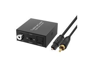 Digital Coaxial to Optical Converter, Bi-Directional Coax Digital Audio Converter Digital Coaxial to Optical Converter, Bi-Directional Coax Digital Audio Converter