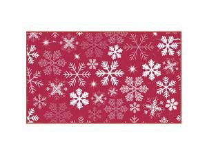 Mohawk Home Snowflakes Red Area rug, 16x26 Mohawk Home Snowflakes Red Area rug, 16x26