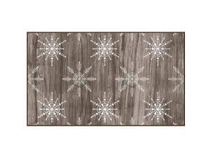 Mohawk Home Barnwood Snowflakes Driftwood Area Rug, 2x34 Mohawk Home Barnwood Snowflakes Driftwood Area Rug, 2x34