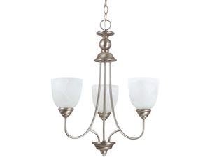 Sea Gull Lighting 31316BLE-965 Chandelier with White Alabaster Glass Shades, Antique Brushed Nickel Finish Sea Gull Lighting 31316BLE-965 Chandelier with White Alabaster Glass Shades, Antique Brushed Nickel Finish