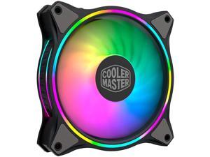 Cooler Master MasterFan MF120 Halo Duo-Ring Addressable RGB Lighting 120mm Fan with Independently-Controlled LEDs, Absorbing Rubber Pads, PWM Static Pressure for Computer Case & Liquid Radiator
