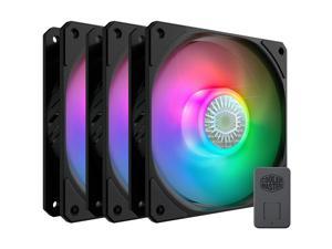 Cooler Master SickleFlow 120 V2 ARGB 3 in 1 120mm Square Frame Fan, Individually Customizable LEDS, Air Balance Curve Blade Design, Sealed Bearing, PWM Control for Computer Case & Liquid Radiator