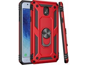 ZADORN Galaxy J3 2018 Case/Galaxy J3 Eclipse 2/J3 Orbit,J3 V 3rd gen/Amp Prime 3/J3 Star Case,ZADORN Protective Kickstand Phone Case for Samsung Galaxy J3 2018 Red