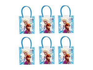 Disney Frozen Blue PVC Tote Bag Party Bag x 6 (12.5" X 7.5" X 2.25") Disney Frozen Blue PVC Tote Bag Party Bag x 6 (12.5" X 7.5" X 2.25")