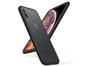 TORRAS Shockproof iPhone Xs CaseiPhone X CaseMilitary Grade Drop Tested2nd Generation Translucent Matte Hard Back with Soft EdgesProtective Case for iPhone XXs 58 inch Matte Black