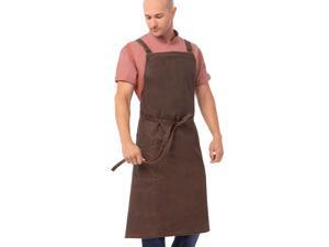 Chef Works Denver Chefs Cross-Back Bib Apron, Choc/Rust, One Size Chef Works Denver Chefs Cross-Back Bib Apron, Choc/Rust, One Size