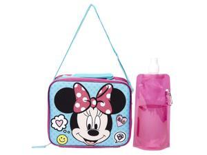 Minnie Mouse Lunchbox Combo Set - Minnie Mouse Girls 3 Piece Lunchbox Set - Lunchbox, Water Bottle and Carabina (Pink/Blue) Minnie Mouse Lunchbox Combo Set - Minnie Mouse Girls 3 Piece Lunchbox Set - Lunchbox, Water Bottle and Carabina (Pink/Blue)