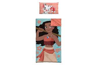 Disney Moana Slumber Bag with Pillow, Ages 3+, 2 Piece Set,Blue,46"x26" Disney Moana Slumber Bag with Pillow, Ages 3+, 2 Piece Set,Blue,46"x26"