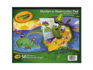 Crayola Marker and Watercolor Pad 10 x 8 Inches, 50 Pages, Pack of 4 Crayola Marker and Watercolor Pad 10 x 8 Inches, 50 Pages, Pack of 4