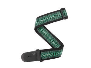 Planet Waves T20W1422 2-Inch Woven Guitar Strap, Green Monterey