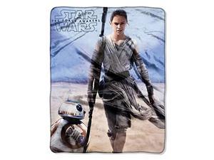 Disney Star Wars Rey & BB-8 Silky Soft Plush Throw Blanket 40" x 50" 102 x 127 cm Disney Star Wars Rey & BB-8 Silky Soft Plush Throw Blanket 40" x 50" 102 x 127 cm