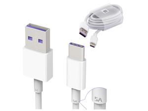 USB Type C Cable | Huawei 5A USB 3.1 to Type C | Super-fast Charging Data Cable | HL1289 | for Samsung Galaxy S10 / S9 / S8 / Note 8, LG V20 / G5 / G6 and More | (2-Pack) USB Type C Cable | Huawei 5A USB 3.1 to Type C | Super-fast Charging Data Cable | HL1289 | for Samsung Galaxy S10 / S9 / S8 / Note 8, LG V20 / G5 / G6 and More | (2-Pack)
