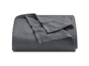 LAGHCAT Cooling Blankets for Sleeping, Cooling Summer Blanket for Hot Sleepers, Ultra Cool, Cold, Lightweight, Light, Thin Bamboo Blanket for Summer Night Sweats (79"x90", Dark Grey)