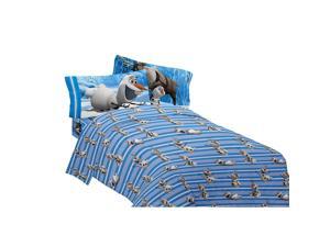 Disney Frozen Olaf Made From Snow 60/40 Cotton/Polyester Blend Sheet Set, Full Disney Frozen Olaf Made From Snow 60/40 Cotton/Polyester Blend Sheet Set, Full