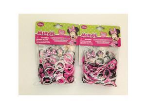 Disney Minnie Mouse 300 Loom Bands 12 S Clips and 3 Charms (2 Pack) Disney Minnie Mouse 300 Loom Bands 12 S Clips and 3 Charms (2 Pack)