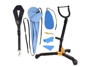 SUNYIN Saxophone Stand Set include Saxophone Strap Saxophone Cleaning Kit Alto/Tenor Saxophone Holder Soft Cotton Sax Strap set SUNYIN Saxophone Stand Set include Saxophone Strap Saxophone Cleaning Kit Alto/Tenor Saxophone Holder Soft Cotton Sax Strap set