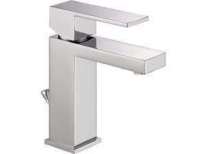 Delta Faucet Modern Single Hole Bathroom Faucet, Single Handle Bathroom Faucet Chrome, Bathroom Sink Faucet, Drain Assembly, Chrome 567LF-PP Delta Faucet Modern Single Hole Bathroom Faucet, Single Handle Bathroom Faucet Chrome, Bathroom Sink Faucet, Drain Assembly, Chrome 567LF-PP