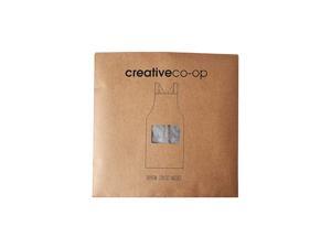 Creative Co-op Black and White Check Chambray Apron with Pockets, 32" L x 28" W Creative Co-op Black and White Check Chambray Apron with Pockets, 32" L x 28" W