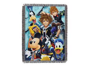 Disneys Kingdom Hearts, "Ready for the Road" Woven Tapestry Throw Blanket, 48" x 60", Multi Color Disneys Kingdom Hearts, "Ready for the Road" Woven Tapestry Throw Blanket, 48" x 60", Multi Color