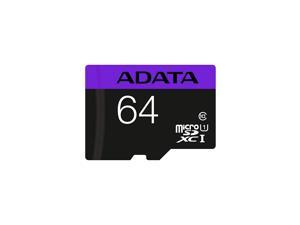 ADATA Premier 64GB microSDHC/SDXC UHS-I U1 Class 10 Memory Card with Adapter (AUSDX64GUICL10-RA1)