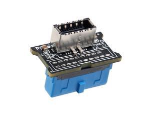 MZHOU Computer Mainboard USB 3.0 Front 19PIN to 3.1 Type-C Front Panel Header Type-E Adapter 20 to 19 Pin Expansion Card MZHOU Computer Mainboard USB 3.0 Front 19PIN to 3.1 Type-C Front Panel Header Type-E Adapter 20 to 19 Pin Expansion Card