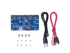 Yosoo- Adapter Card SATA 1 to 5 Port Converter (SATA Port Multiplier) Riser Card Hub Yosoo- Adapter Card SATA 1 to 5 Port Converter (SATA Port Multiplier) Riser Card Hub